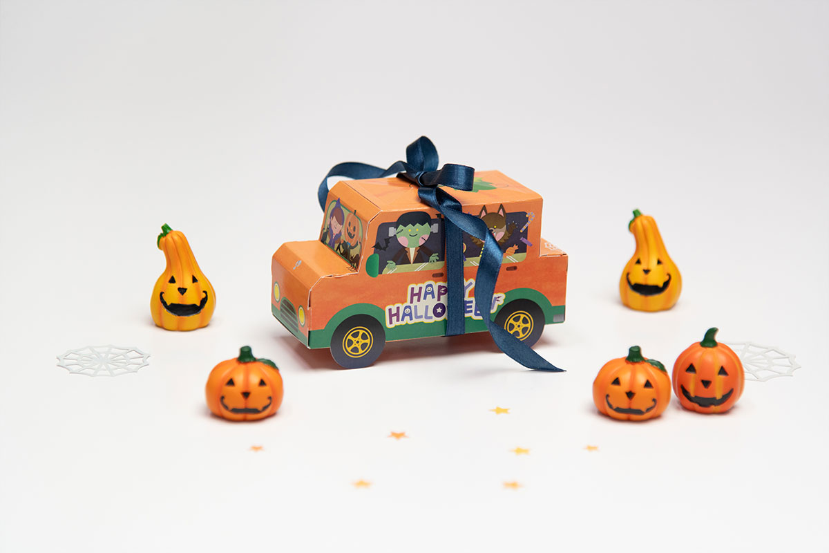 パッケージオブジェ(ハロウィンカー・プレゼントボックス)