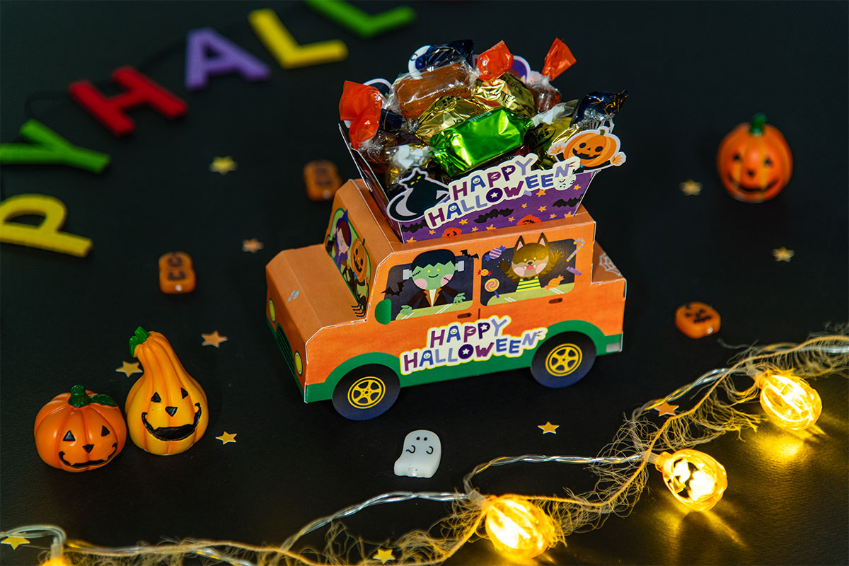パッケージオブジェ(ハロウィンカー・プレゼントボックス)