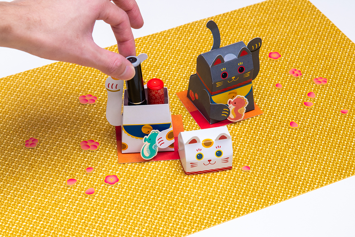 パッケージオブジェ(招福・開運!まねきねこ)